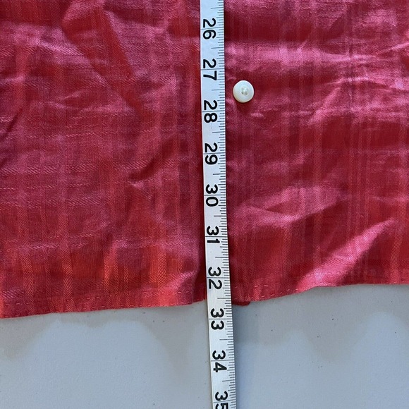 Tommy Bahama 100% Linen Shirt Mens XLX Red Short Sleeve Button Up - Picture 7 of 7